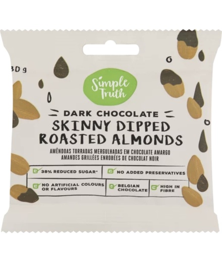 Dark Chocolate Skinny Dipped Roasted Almonds 30g