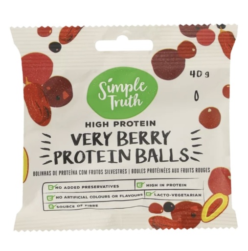 High Protein Very Berry Protein Balls 40g